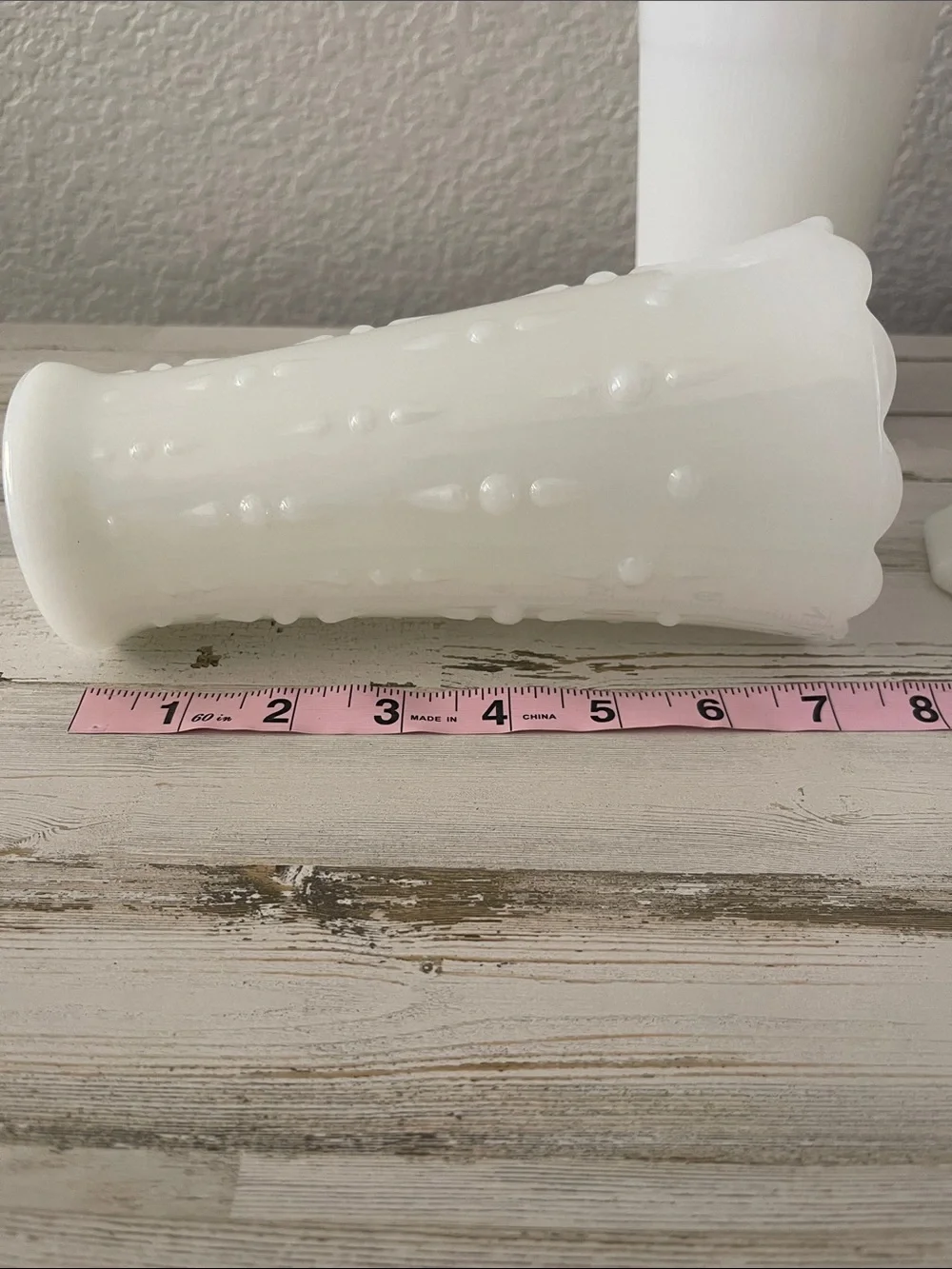 Vintage White Milk Glass Bud Vase Lot Set of 3
